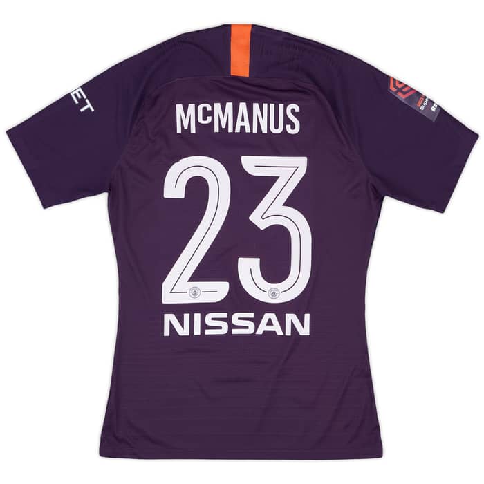 2018-19 Manchester City Women's Player Issue Third Shirt McManus #23 - As New - (M)