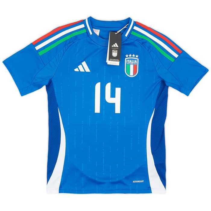 2024-25 Italy Home Shirt Chiesa #14 (KIDS)