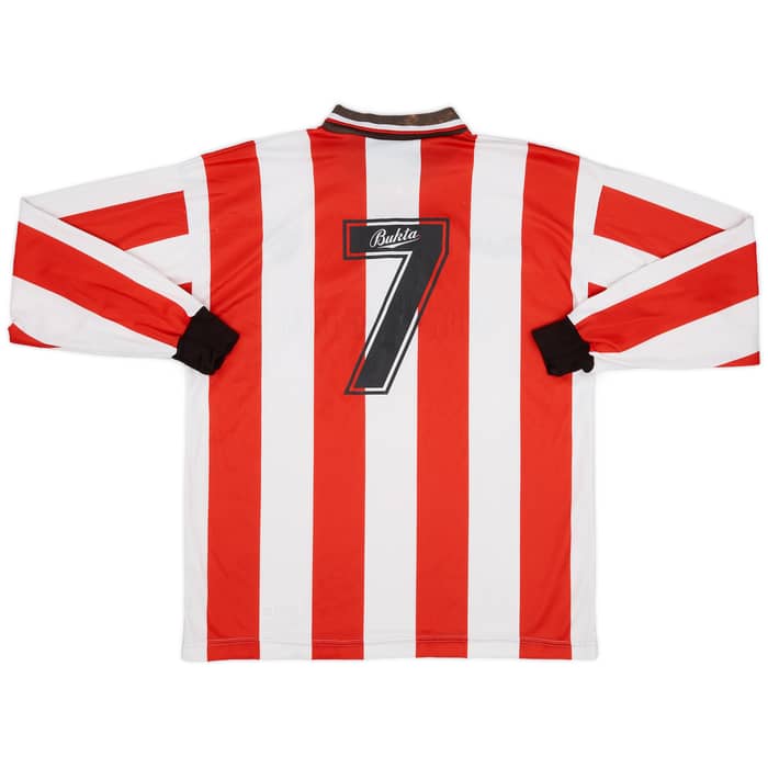 1991-92 Derry City Match Issue Home L/S Shirt #7