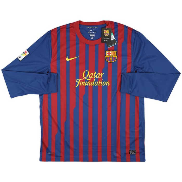2011-12 Barcelona Home L/S Shirt Messi #10 (XL)