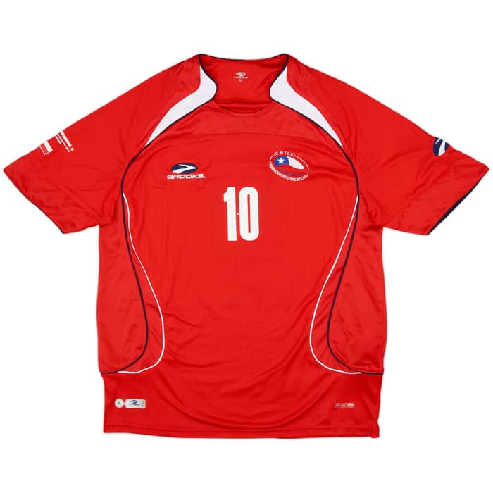 Camiseta de local de Chile 2007-09 Orellana #10 - 9/10 - (L)