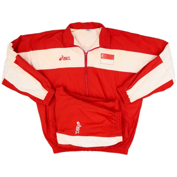 1998-00 Singapore Asics Tracksuit - 6/10 - (XXL)