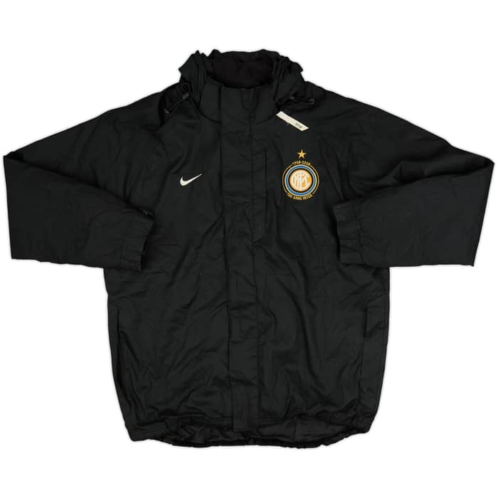 2007-08 Inter Milan Nike Abrigo de banquillo con capucha - 8/10 - (M)
