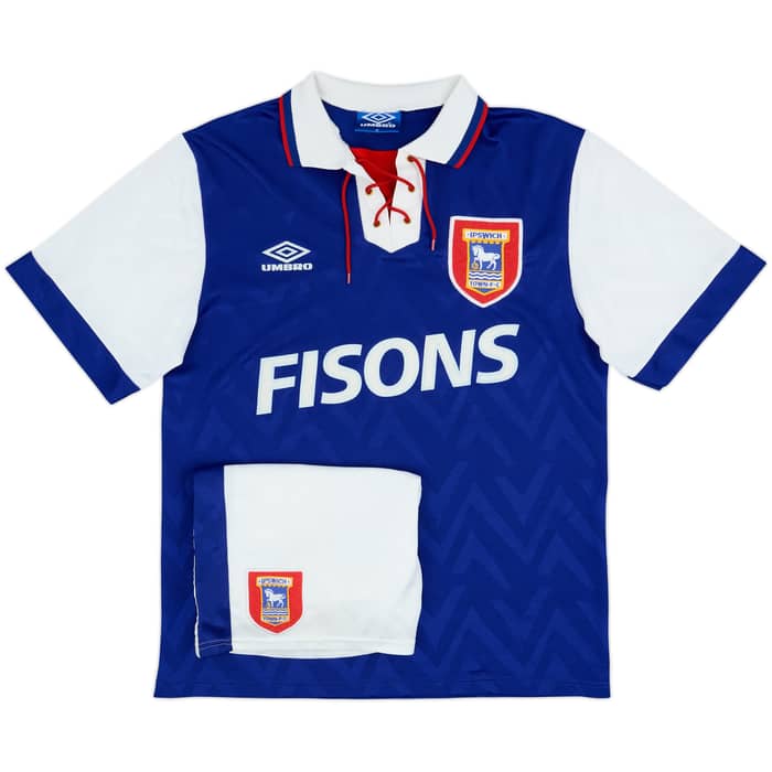 1992-94 Ipswich Home Shirt & Shorts - 8/10 - (M)