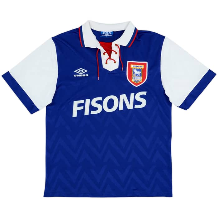 1992-94 Ipswich Home Shirt & Shorts - 8/10 - (M)