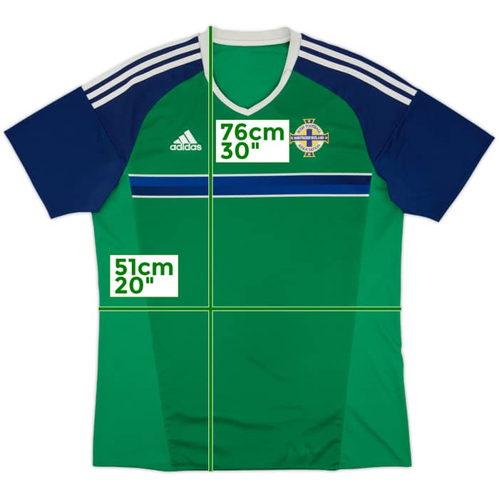 2016-17 Northern Ireland Home Shirt - 6/10 - (L)