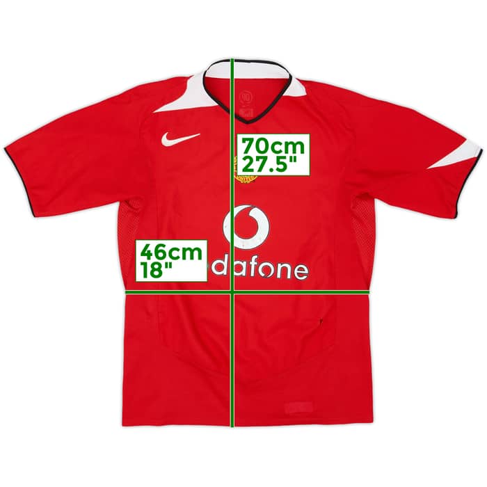 2004-06 Manchester United Camiseta de Local - 5/10 - (S)