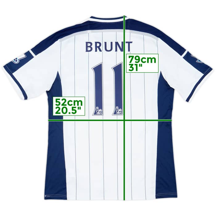 2014-15 West Brom Home Shirt Brunt #11 - 8/10 - (XL)