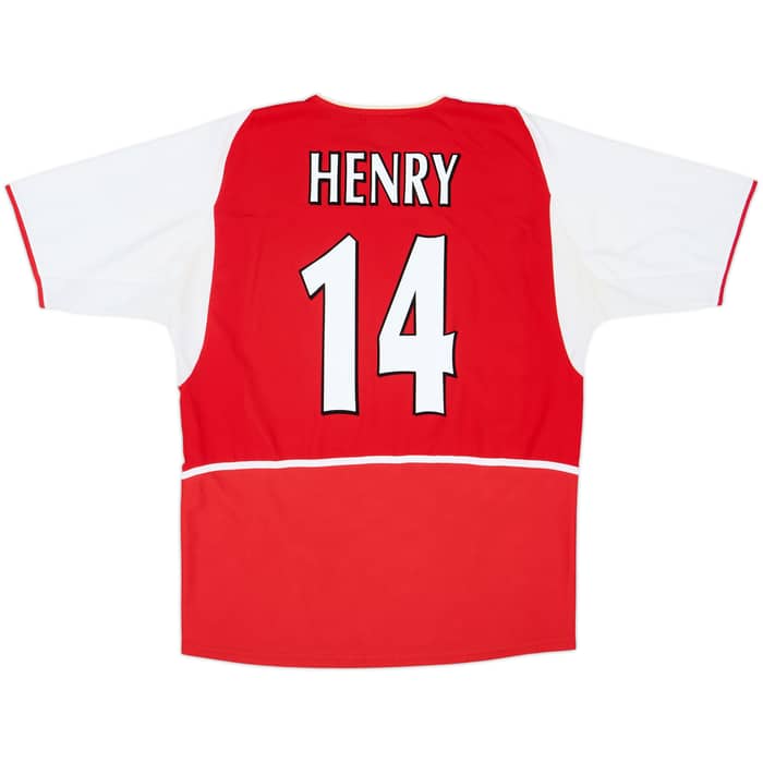 2002-04 Arsenal Home Shirt Henry #14 - 8/10 - (XL)