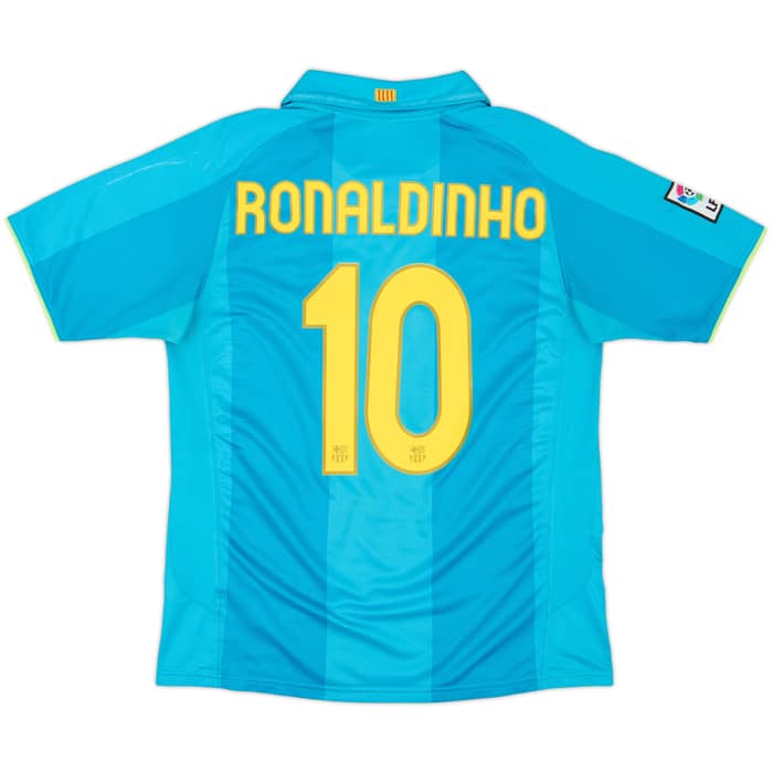 2007-09 Barcelona Away Shirt Ronaldinho #10 - 6/10 - (M)
