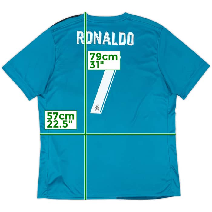 2017-18 Real Madrid Camiseta Tercera Ronaldo #7 - 6/10 - (XL)