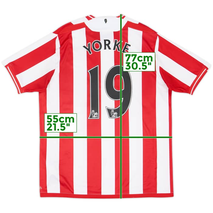 2009-10 Sunderland Home Shirt Yorke #19 - 7/10 - (L)