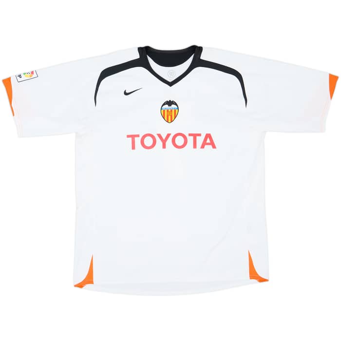 2005-06 Valencia Home Shirt David Villa #7 - 8/10 - (XXL)