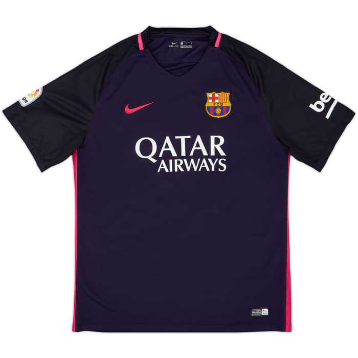 2016-17 Barcelona Away Shirt Iniesta #8 - 9/10 - (L)