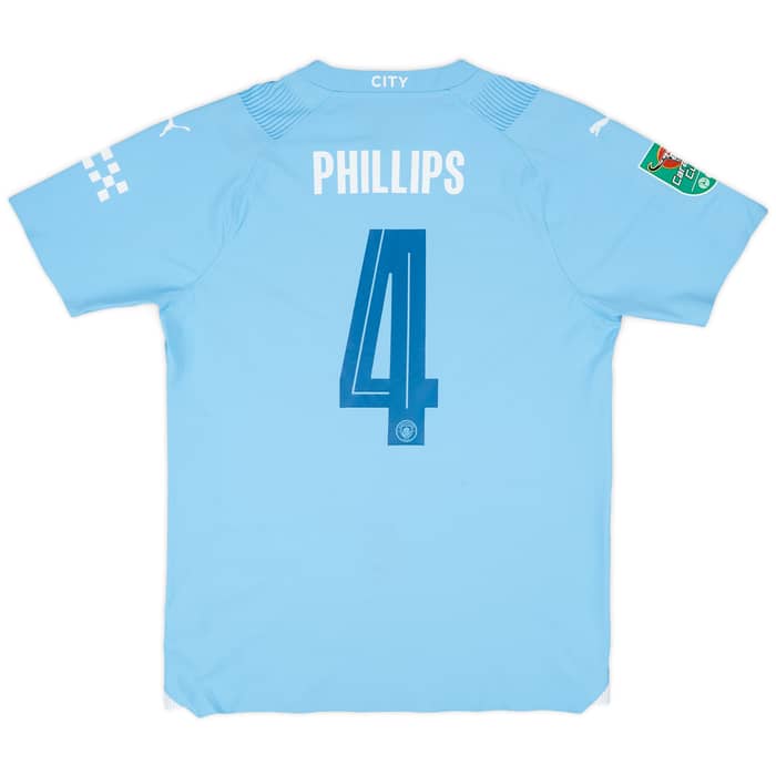2023-24 Manchester City Match Issue Carabao Cup Home Shirt Phillips #4