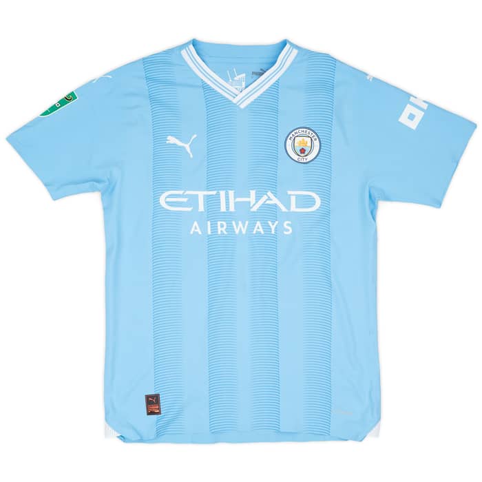 2023-24 Manchester City Match Issue Carabao Cup Home Shirt Phillips #4