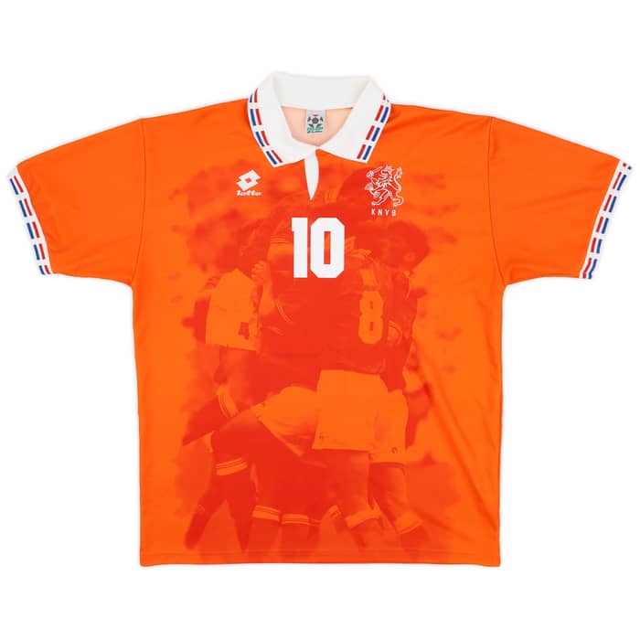 1996 Netherlands Home Shirt Bergkamp #10 - 8/10 - (XXL)