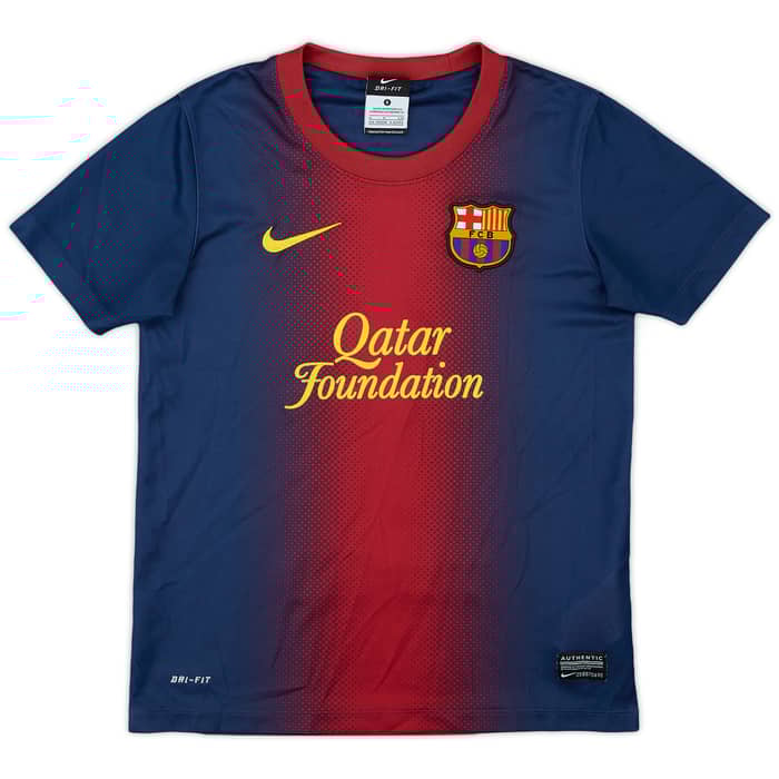 2012-13 Barcelona Basic Home Shirt - 7/10 - (S.Boys)