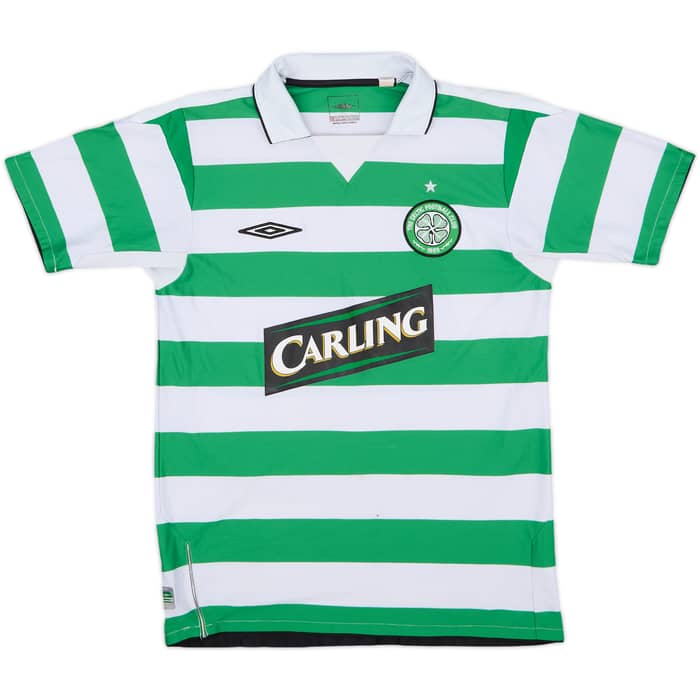 2004-05 Celtic Home Shirt Juninho #7 - 7/10 - (S)