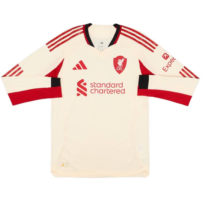 2025-26 Liverpool Authentic Away L/S Shirt Isak #9