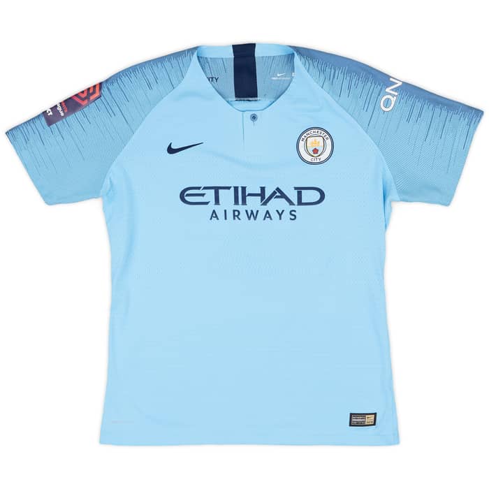 2018-19 Manchester City Women's Match Issue Home Shirt McManus #23 - 9/10 - (M)