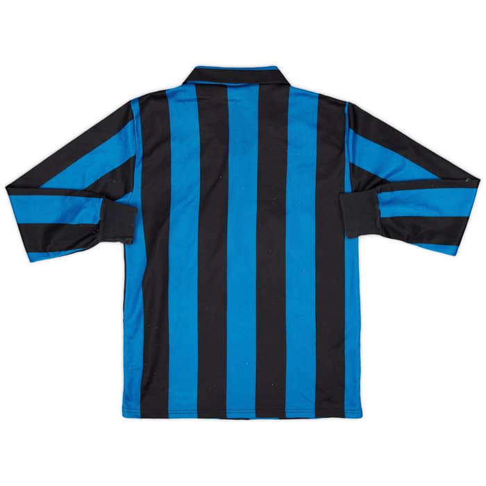 1990-91 Inter Milan Home L/S Shirt - 4/10 - (S)