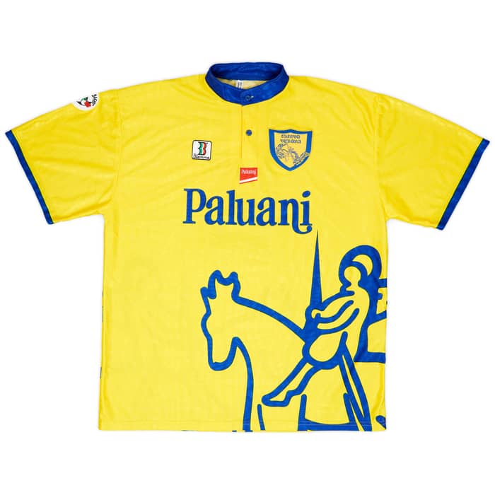1998-99 Chievo Verona Match Worn Home Shirt Giusti #5