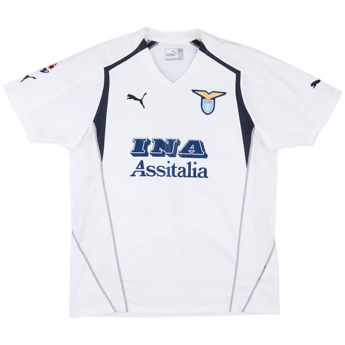 2005-06 Lazio Match Issue Away Shirt Giallombardo #16
