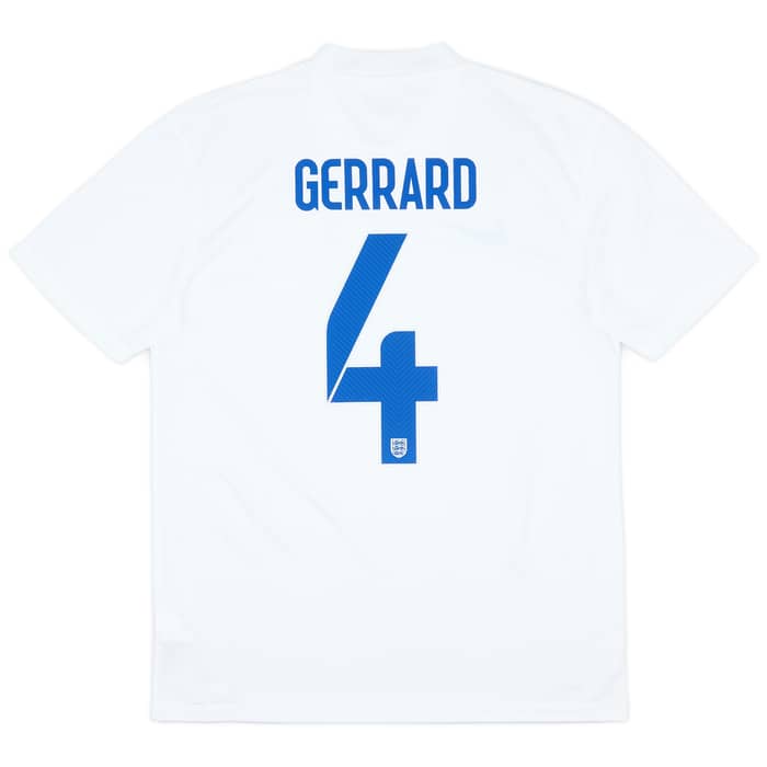 2014-15 England 'Brazil' Home Shirt Gerrard #4 - 7/10 - (M)