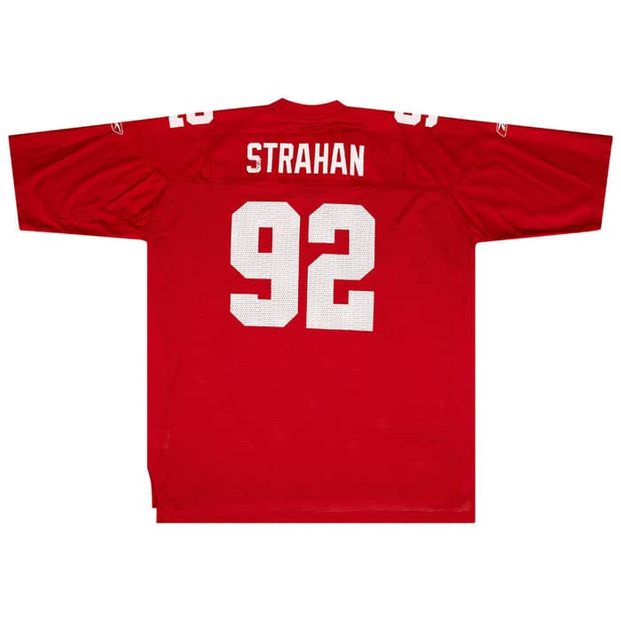 2004 New York Giants Strahan #92 Reebok On Field Jersey (Alternate) XXL
