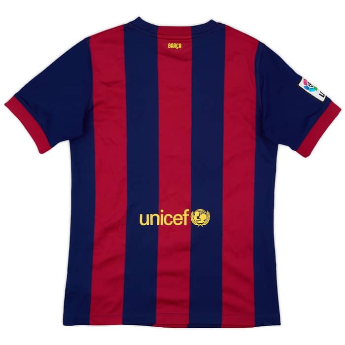 2014-15 Barcelona Home Shirt - 9/10 - (XL.Boys)
