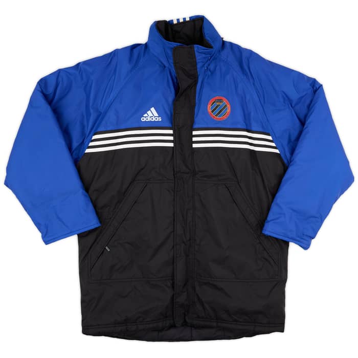 1998-99 Club Brugge adidas Padded Bench Coat - 8/10 - (L)