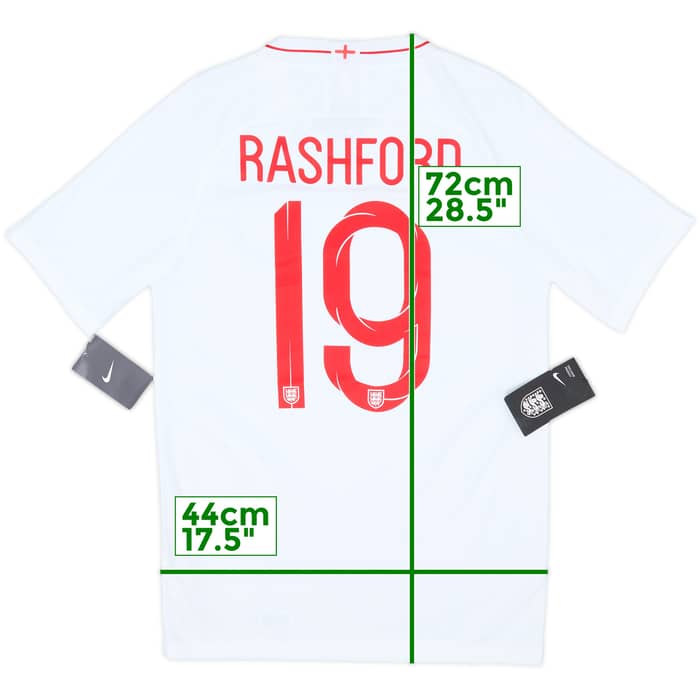 2018-19 England Home Shirt Rashford #19 (S)