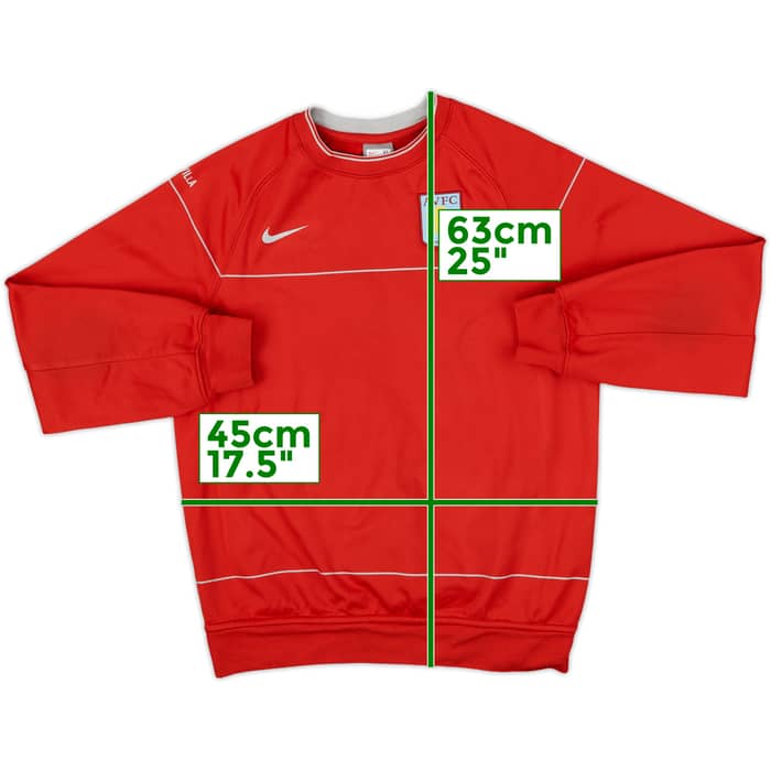 2008-09 Aston Villa Nike Sweat Top - 8/10 - (XL.Boys)