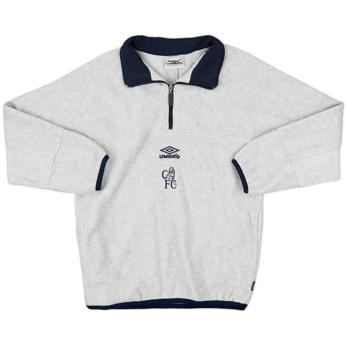 1998-00 Chelsea Umbro 1/4 Zip Fleece Top - 7/10 - (S)