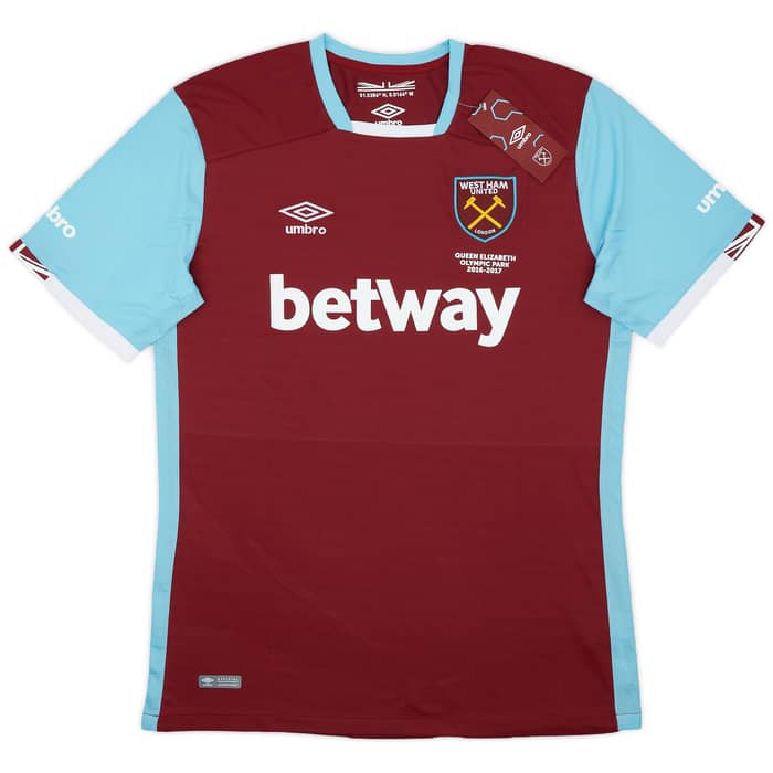 2016-17 West Ham Home Shirt Noble #16 (XL)