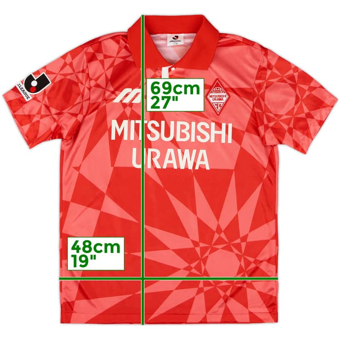 1993-94 Urawa Red Diamonds Home Shirt - 7/10 - (M)