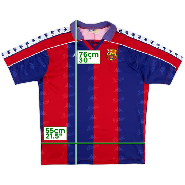 1992-95 Barcelona Home Shirt - 8/10 - (L)
