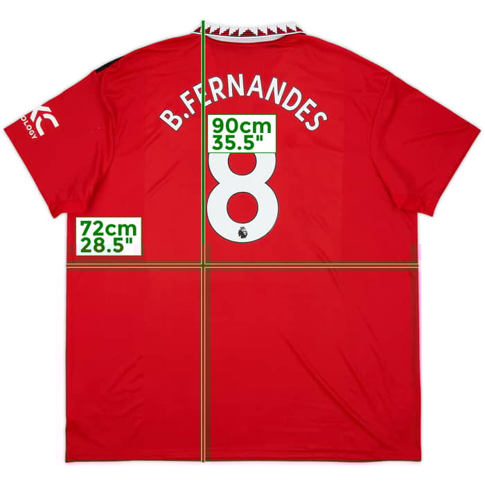 2022-23 Manchester United Home Shirt B.Fernandes #8 - 8/10 - (3XL)