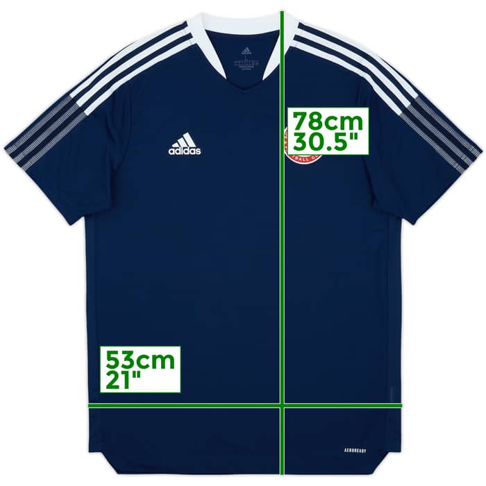 2021-22 Accrington Stanley adidas Training Shirt - 9/10 - (L)