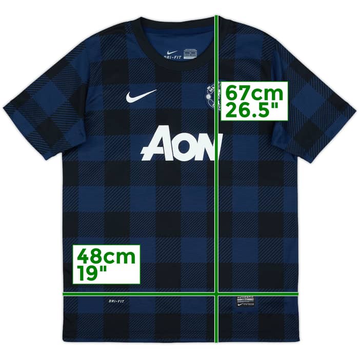 2013-14 Manchester United Away Shirt - 9/10 - (XL.Boys)
