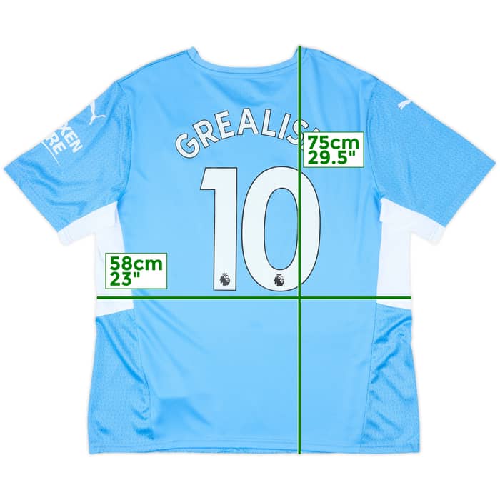 2021-22 Manchester City Home Shirt Grealish #10 - 10/10 - (XL)