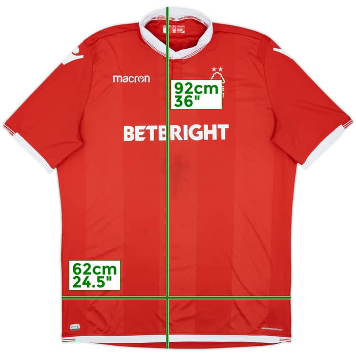 2018-19 Nottingham Forest Home Shirt - 7/10 - (5XL)