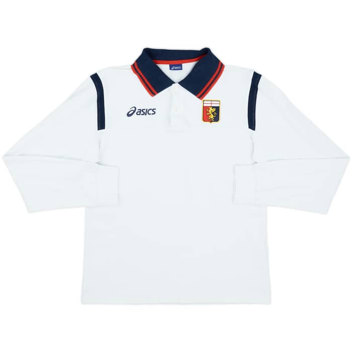 2008-09 Genoa Asics Polo L/S Shirt - 7/10 - (M)