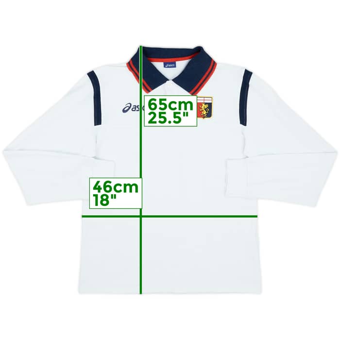2008-09 Genoa Asics Polo L/S Shirt - 7/10 - (M)