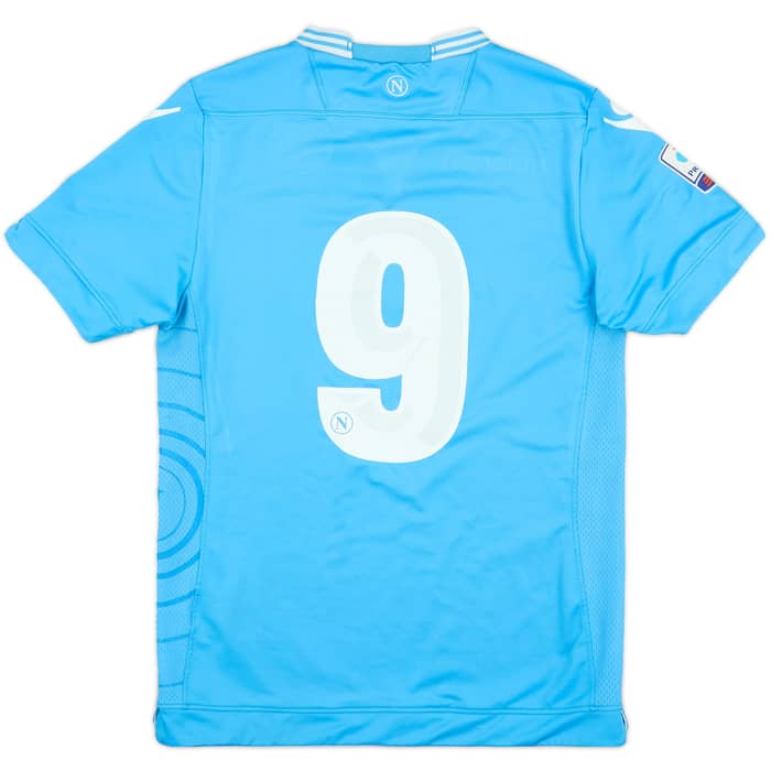 2013-14 Napoli Match Issue Home Shirt #9