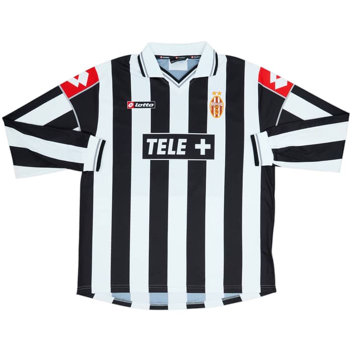 2000-01 Juventus Player Issue Home L/S Shirt - 5/10 - (XL)