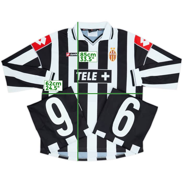 2000-01 Juventus Player Issue Home L/S Shirt - 5/10 - (XL)
