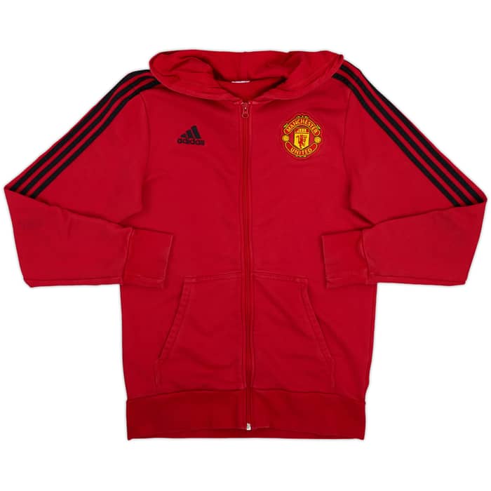 2019-20 Manchester United adidas Hooded Track Jacket - 8/10 - (M)