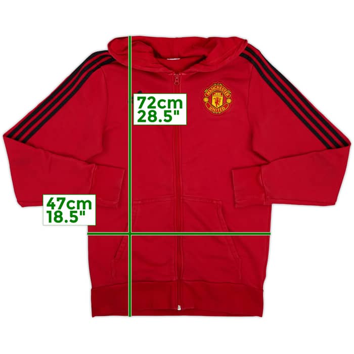 2019-20 Manchester United adidas Hooded Track Jacket - 8/10 - (M)